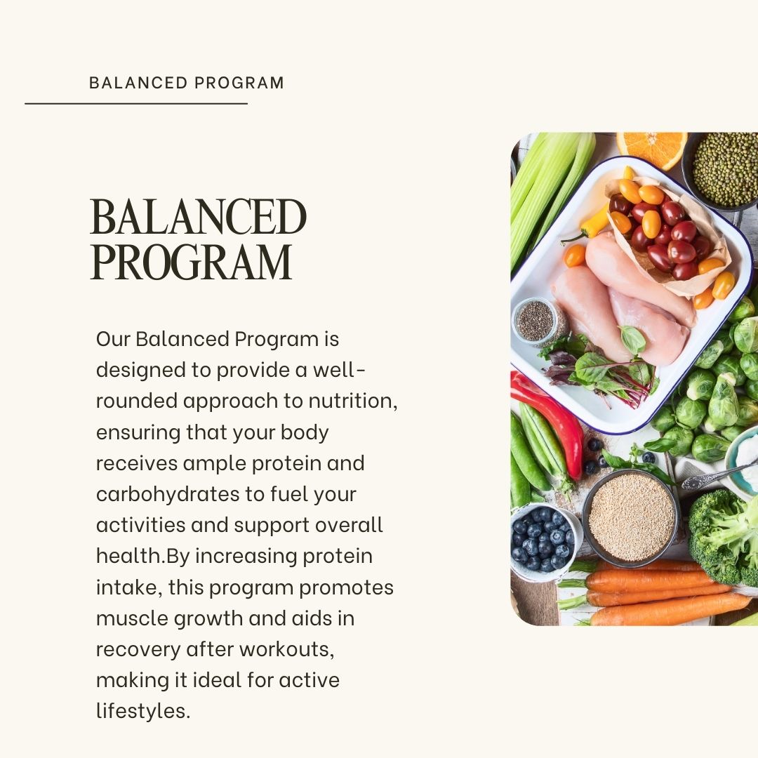 Balance Menu BALANCED PLAN – Friends of the Chef